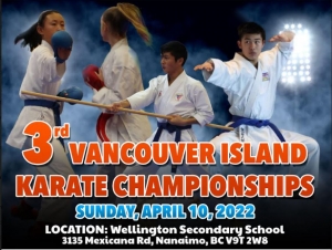 3rd Annual Vancouver Island Karate Championships Online Registration