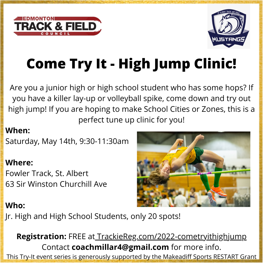 Come Try It - High Jump Clinic - Jr. High & High School!