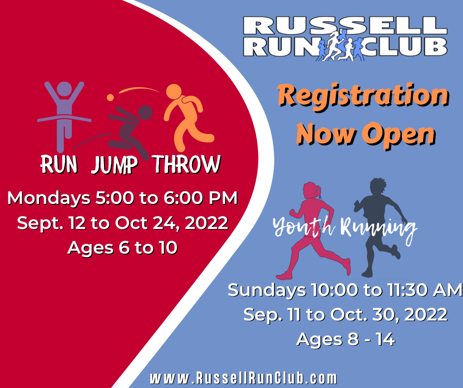 Russell Run Club Youth Running & Run Jump Throw FALL 2022