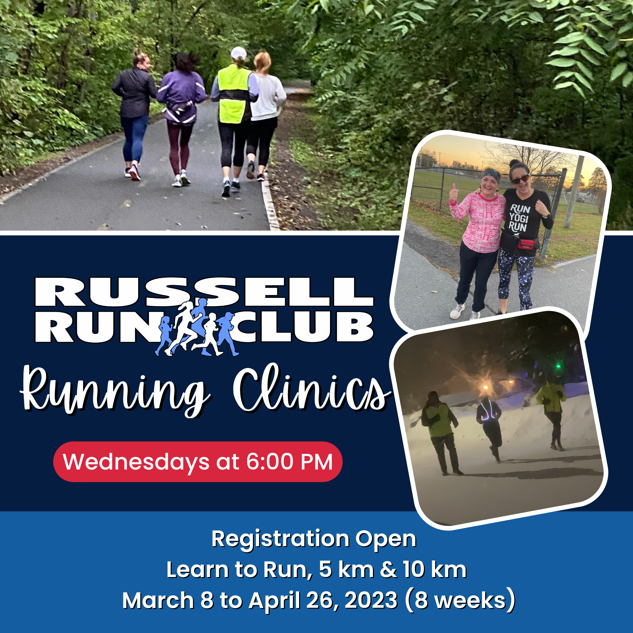 Running Clinics: Learn (or Return) to Run - 5km - 10 km