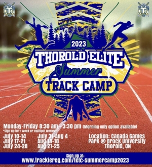 Thorold Elite Summer Track Camp 2024