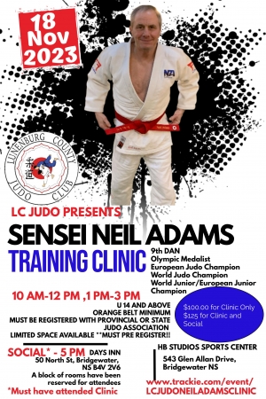 LC Judo Club Presents Neil Adam's Training Clinic