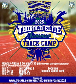 Thorold Elite Summer Track Camp 2025