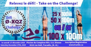 Swim Challenge (25, 50, or 100)  x 100m  - Zero XQZ