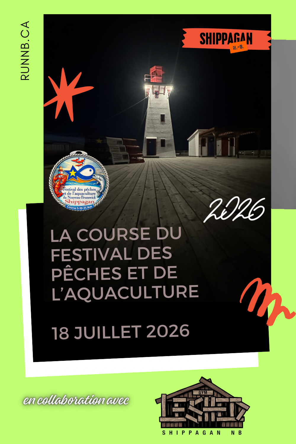 La Course du Festival des P�ches et Aquaculture X Gym LeShed D�part 8h00am (environ)