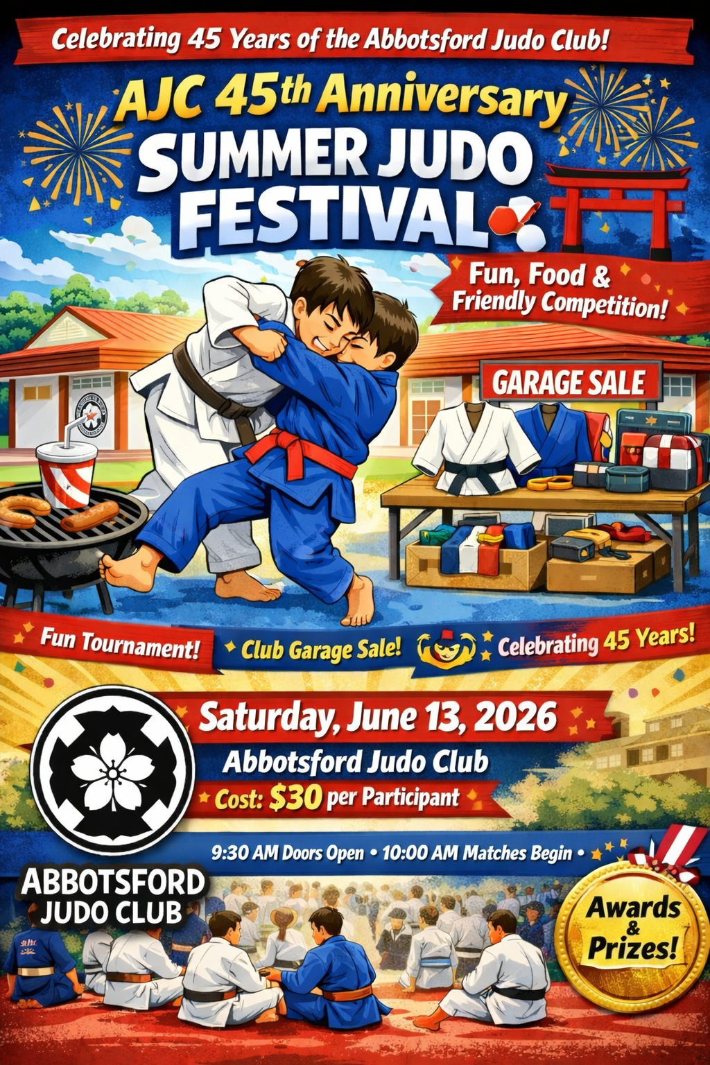 Abbotsford Judo Club's 45th Anniversary - Summer Judo Festival (Inter-Club)