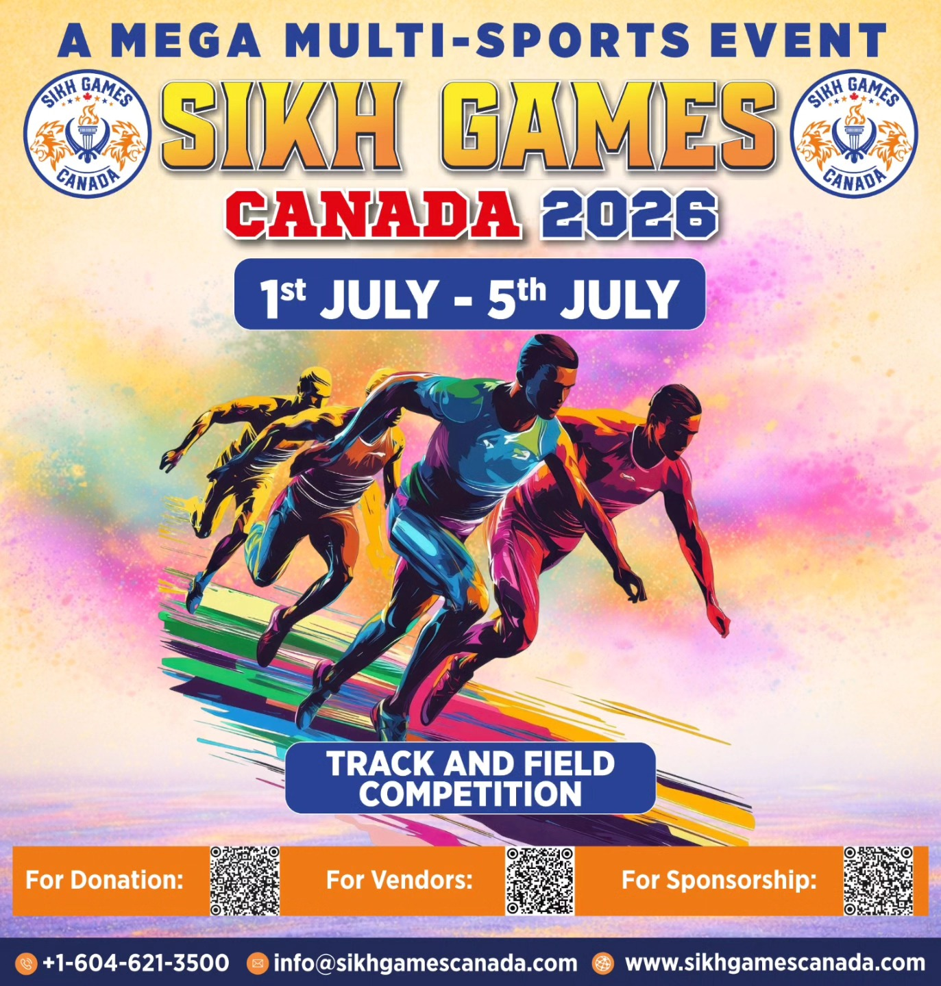 SIKH GAMES Canada 2026 (TRACK: Saturday, July 4 2026)