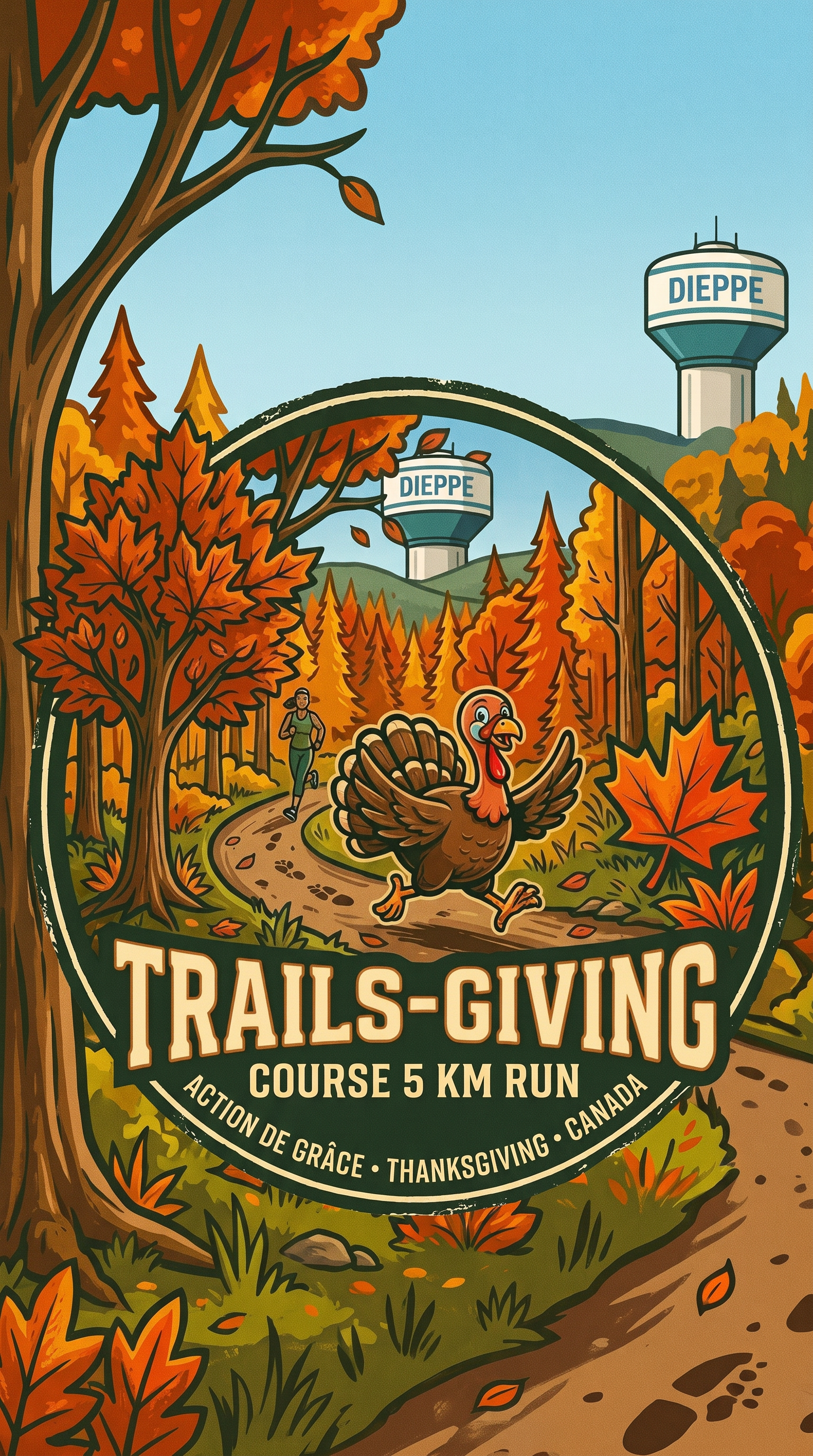 Trails-Giving 5k / La course des sentiers