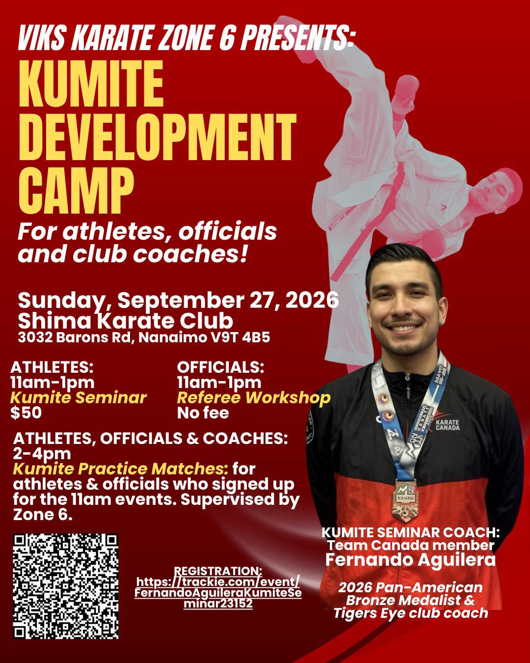 Kumite Development Camp: Kumite Seminar, Referee Workshop & Kumite Practice