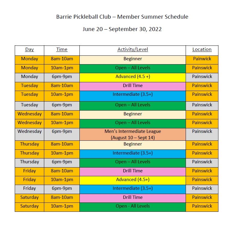 Barrie Pickleball Club